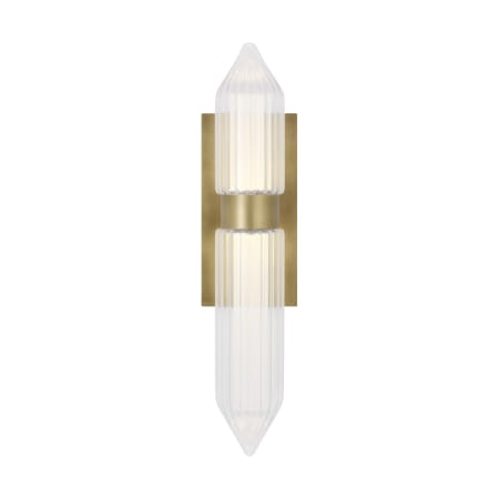 A large image of the Visual Comfort 700WSLGSN18-LED927-277 Plated Brass