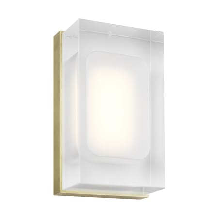 A large image of the Visual Comfort 700WSMLY7-LED9 Aged Brass / 3000K