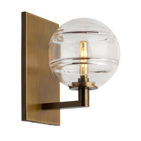A large image of the Visual Comfort 700WSSDN Aged Brass / Clear