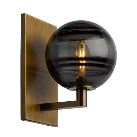 A large image of the Visual Comfort 700WSSDN-LED927 Aged Brass / Smoke