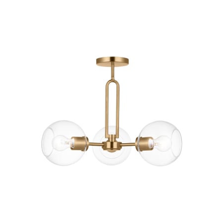 A large image of the Visual Comfort 7755703 Satin Brass