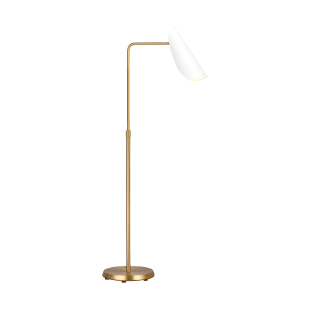 A large image of the Visual Comfort AET10011 Burnished Brass / Matte White