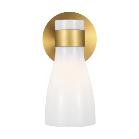 A large image of the Visual Comfort AEV1001 Burnished Brass / Milk Glass