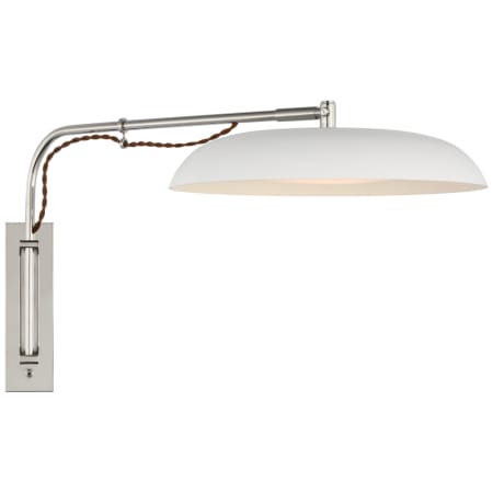 A large image of the Visual Comfort AL 2040-WG Polished Nickel / White