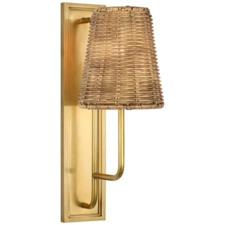 A large image of the Visual Comfort AL 2060-NTW Hand-Rubbed Antique Brass