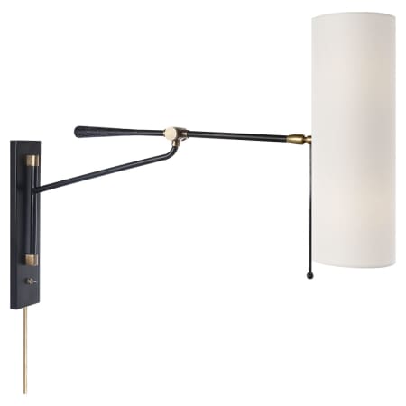 A large image of the Visual Comfort ARN2002L Black / Brass