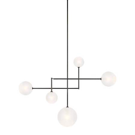 A large image of the Visual Comfort ARN5382 Modern Iron / Soft Etched Glass