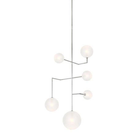 A large image of the Visual Comfort ARN5385 Polished Nickel / Soft Etched Glass