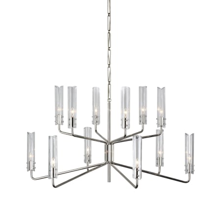 A large image of the Visual Comfort ARN 5484-CG Polished Nickel