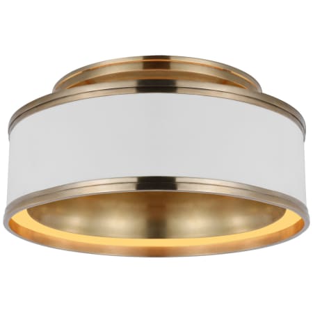 A large image of the Visual Comfort CHC 4611 Matte White / Antique-Burnished Brass