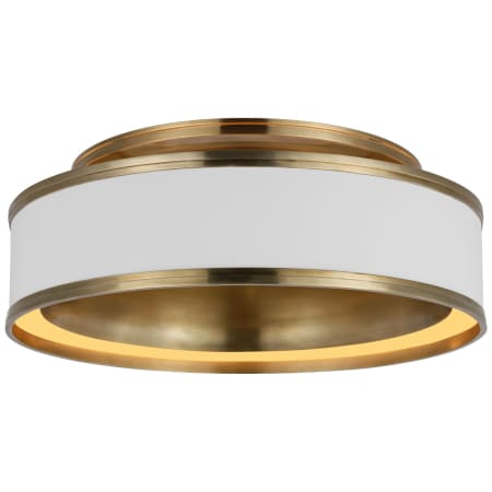 A large image of the Visual Comfort CHC 4612 Matte White / Antique-Burnished Brass