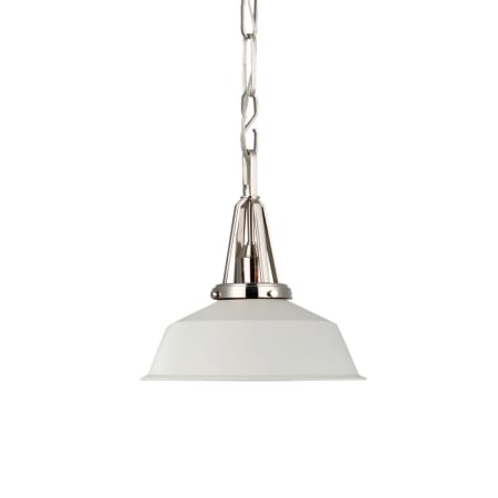 A large image of the Visual Comfort CHC 5460-WHT Polished Nickel