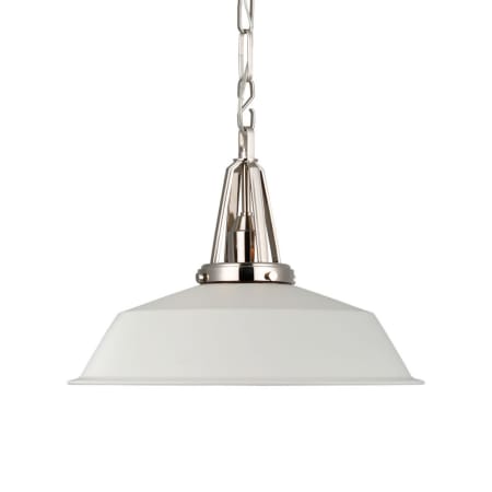 A large image of the Visual Comfort CHC 5462-WHT Polished Nickel