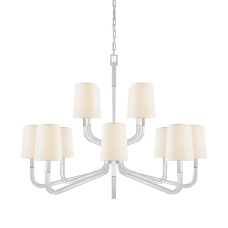 A large image of the Visual Comfort CHC 5904-L Polished Nickel / Crystal