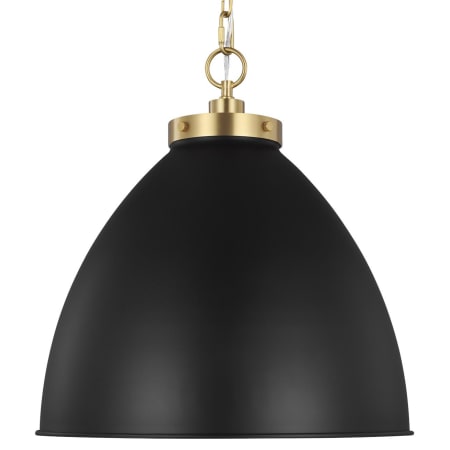 A large image of the Visual Comfort CP1301 Midnight Black / Burnished Brass