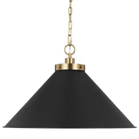 A large image of the Visual Comfort CP1311 Midnight Black / Burnished Brass