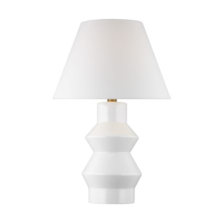 A large image of the Visual Comfort CT10411 Arctic White / Burnished Brass