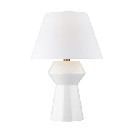 A large image of the Visual Comfort CT10611 Arctic White / Burnished Brass