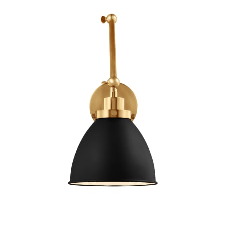A large image of the Visual Comfort CW1161MBK Burnished Brass