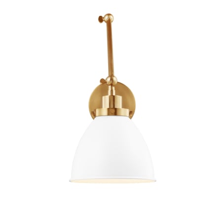 A large image of the Visual Comfort CW1161MWT Burnished Brass
