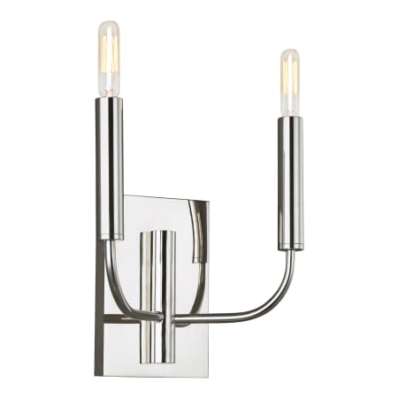 A large image of the Visual Comfort EW1002 Polished Nickel