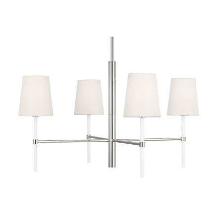 A large image of the Visual Comfort KSC1074 Polished Nickel / Gloss White
