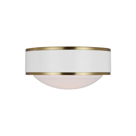 A large image of the Visual Comfort KSF1061GW Burnished Brass