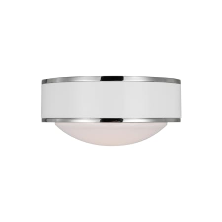 A large image of the Visual Comfort KSF1061GW Polished Nickel