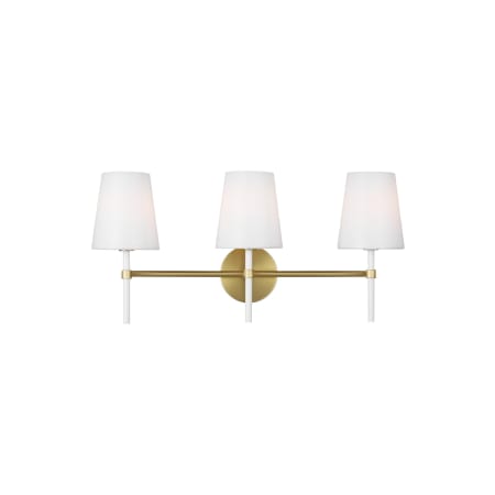 A large image of the Visual Comfort KSV1013GW Burnished Brass