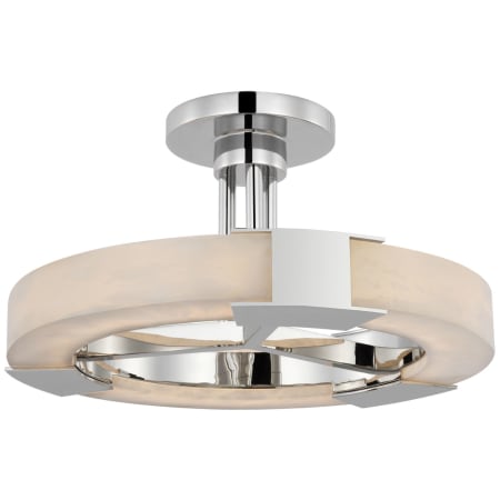 A large image of the Visual Comfort KW 4142 Polished Nickel / Alabaster