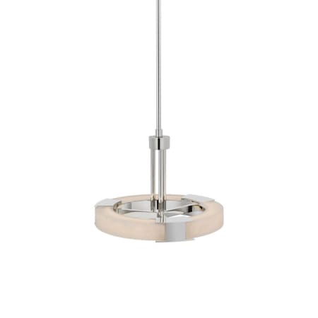 A large image of the Visual Comfort KW 5136 Polished Nickel / Alabaster