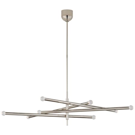 A large image of the Visual Comfort KW5589 Polished Nickel / Clear Glass