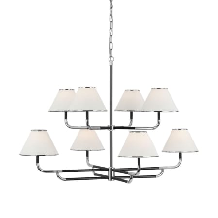 A large image of the Visual Comfort MF 5057-L Polished Nickel / Ebony