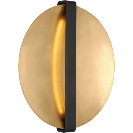 A large image of the Visual Comfort PBWS35327 Dark Bronze / Natural Brass