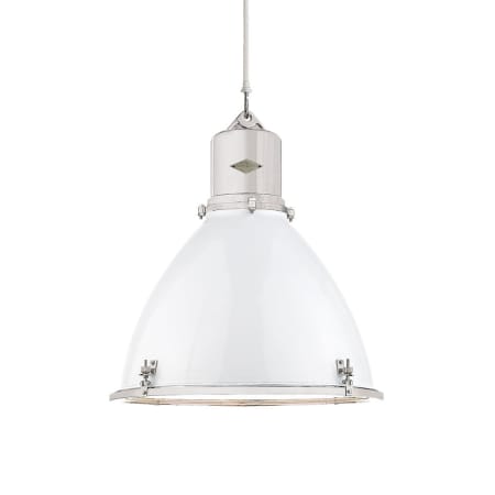 A large image of the Visual Comfort RL 5122 Polished Nickel / White
