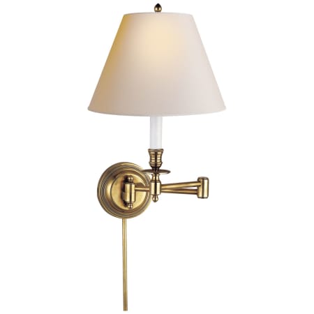 A large image of the Visual Comfort S2010NP Hand Rubbed Antique Brass