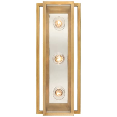 A large image of the Visual Comfort S 2202-CG Hand-Rubbed Antique Brass / Polished Nickel