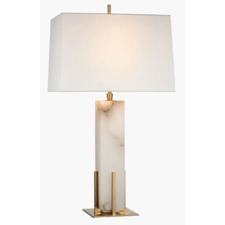 A large image of the Visual Comfort TOB 3920-L Alabaster / Hand Rubbed Antique Brass