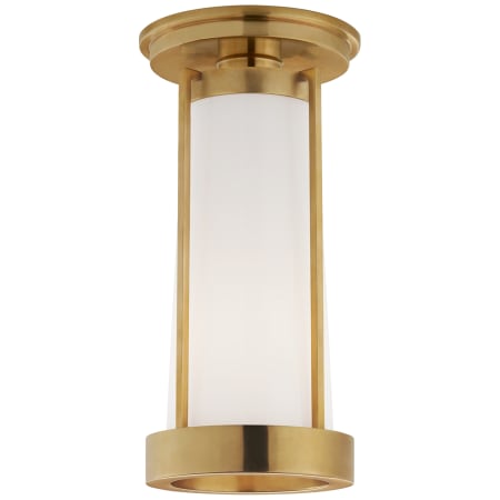 A large image of the Visual Comfort TOB4275 Hand Rubbed Antique Brass / White Glass