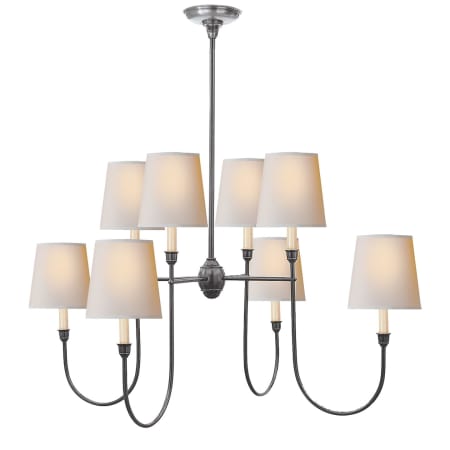 Visual Comfort Tob 5008as Np Antique, Visual Comfort Chandelier With Shades