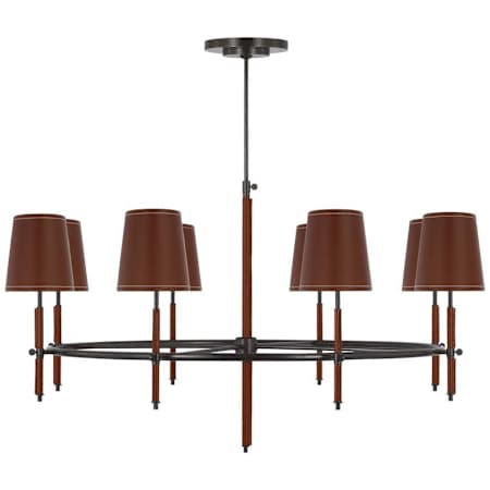A large image of the Visual Comfort TOB5588 Bronze / Saddle Leather
