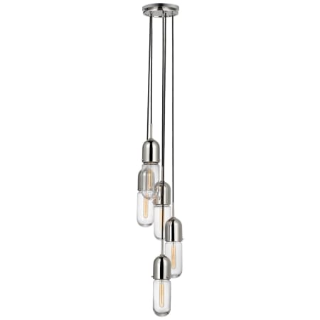 A large image of the Visual Comfort TOB 5645-CG-5 Polished Nickel