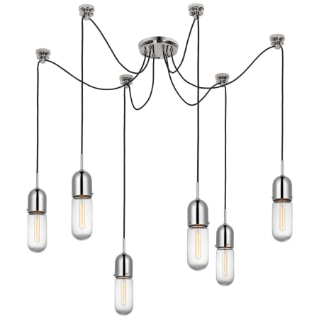 A large image of the Visual Comfort TOB 5645-CG-6 Polished Nickel