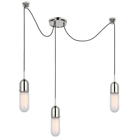 A large image of the Visual Comfort TOB 5645-FG-3 Polished Nickel