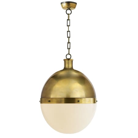 A large image of the Visual Comfort TOB5064WG Hand-Rubbed Antique Brass
