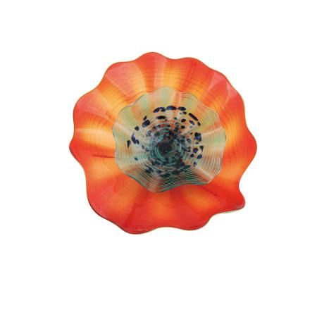 Viz Glass Inc 4755rbir Red Orange Decorative 21 Blooming Lotus Double Wall Plate In Finish Lightingdirect Com - Viz Glass Solar Lights Viz Glass Inc 4755rbir Red Orange Decorative 21 Blooming Lotus Double Wall Plate In Finish Lightingdirect Com - Viz Glass Solar Lights