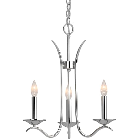 A large image of the Volume Lighting 3003 Polished Nickel