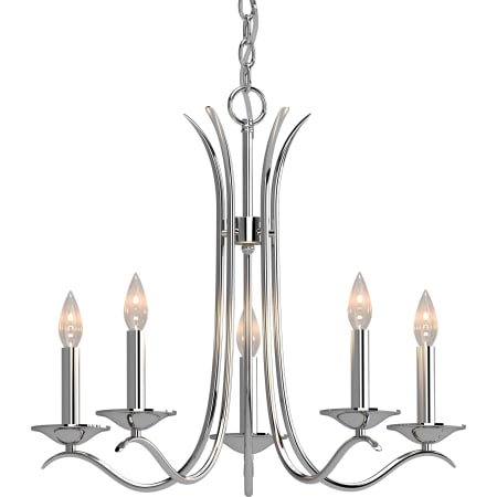 A large image of the Volume Lighting 3005 Polished Nickel