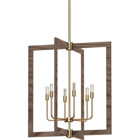 A large image of the Volume Lighting 5356 Pecan / Antique Gold