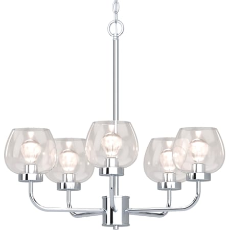 A large image of the Volume Lighting 5505 Polished Nickel